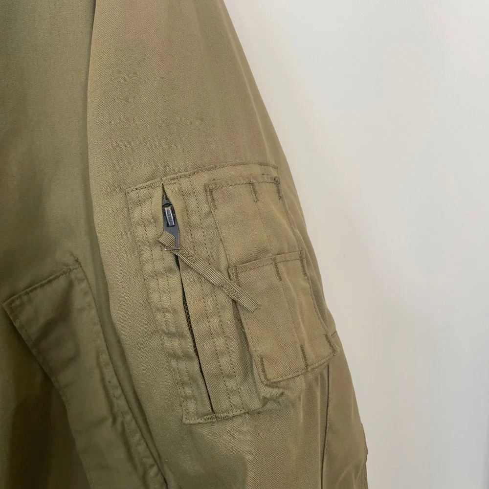 Vintage Avirex US Military Cold Weather Aramid Tanker Jacket Green Large - Picture 2 of 6